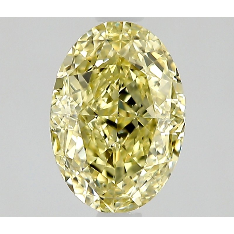 Diament o barwie fantazyjnej szlif owalny, 0.64ct, VS1, Fancy Yellow, GIA 6535660727