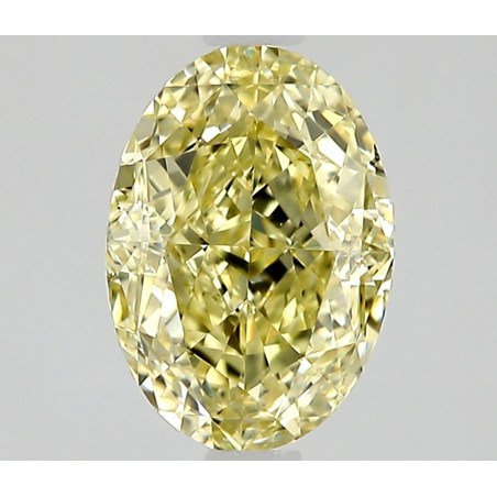 Diament o barwie fantazyjnej szlif owalny, 0.64ct, VS1, Fancy Yellow, GIA 6535660727