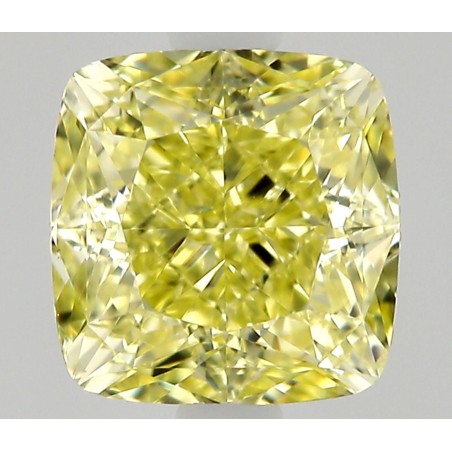 Diament o barwie fantazyjnej szlif poduszkowy modyfikowany, 0.74ct, VS1, Fancy Yellow, GIA 3535646496