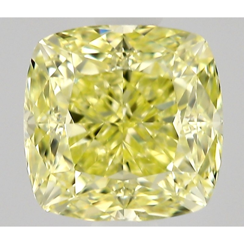Diament o barwie fantazyjnej szlif poduszkowy modyfikowany, 0.7ct, VS1, Fancy Yellow, GIA 1535417010