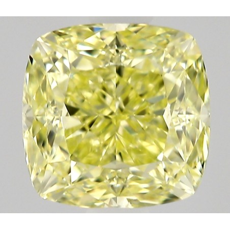 Diament o barwie fantazyjnej szlif poduszkowy modyfikowany, 0.7ct, VS1, Fancy Yellow, GIA 1535417010