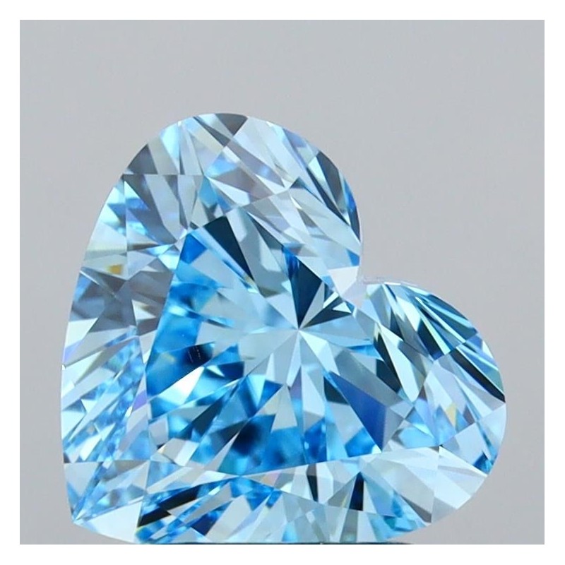 Diament laboratoryjny o barwie fantazyjnej serce, Blue Fancy_Vivid, 2.5ct, VVS2, Fancy Vivid Blue, IGI LG713591847