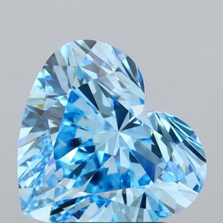 Diament laboratoryjny o barwie fantazyjnej serce, Blue Fancy_Vivid, 2.5ct, VVS2, Fancy Vivid Blue, IGI LG713591847