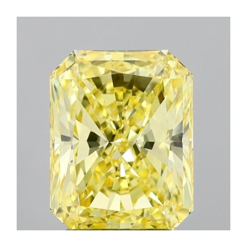 Diament laboratoryjny o barwie fantazyjnej radiant, Yellow Fancy_Vivid, 2.52ct, VVS2, Fancy Vivid Yellow, IGI LG733597299