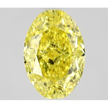 Diament o barwie fantazyjnej szlif owalny, 0.65ct, VVS1, Fancy Vivid Yellow, GIA 2536477653