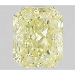 Diament o barwie fantazyjnej radiant, 1ct, VS1, Fancy Light Yellow, GIA 7531763438