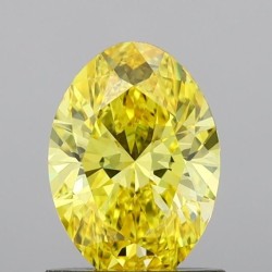 Diament laboratoryjny o barwie fantazyjnej szlif owalny, Yellow Fancy_Vivid, 1.02ct, VVS2, Fancy Vivid Yellow, IGI LG691539986