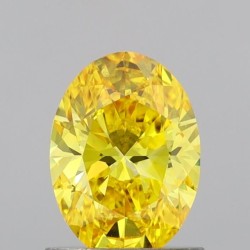 Diament laboratoryjny o barwie fantazyjnej szlif owalny, Yellow Fancy_Vivid, 1ct, VVS1, Fancy Vivid Yellow, IGI LG691539999
