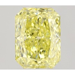 Diament o barwie fantazyjnej radiant, 0.6ct, VVS1, Fancy Yellow, GIA 1533531630