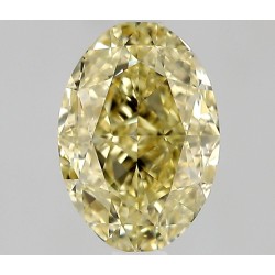 Diament o barwie fantazyjnej szlif owalny, 0.65ct, VVS1, Fancy Yellow, GIA 2537531090