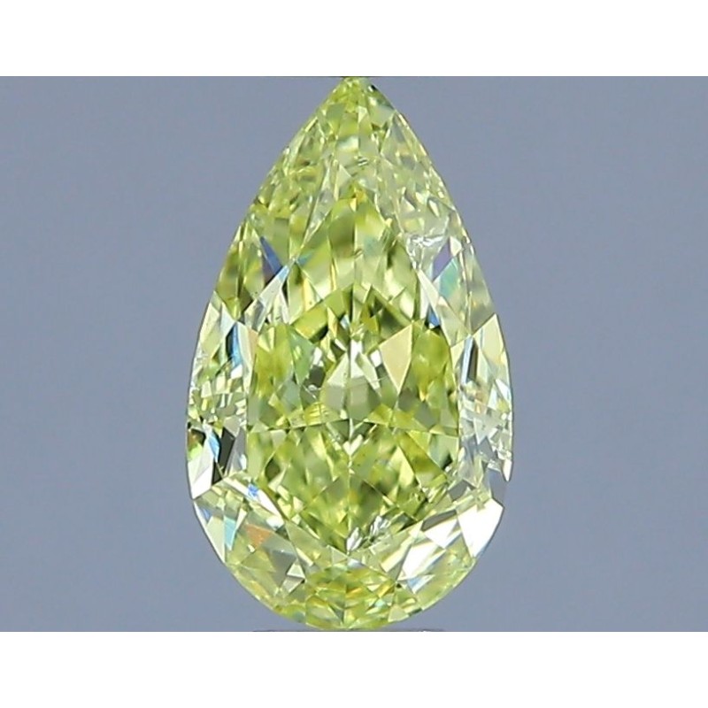 Diament o barwie fantazyjnej szlif gruszkowy, 1ct, SI2, Fancy Yellow, GIA 6237758539