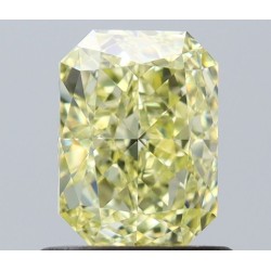 Diament o barwie fantazyjnej radiant, 1ct, VS1, Fancy Light Yellow, GIA 6525868197