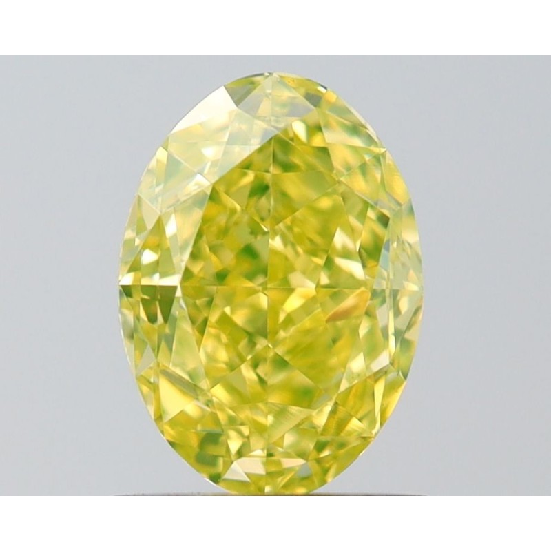 Diament o barwie fantazyjnej szlif owalny, 1.09ct, VS2, Fancy Intense Yellow, GIA 5232435949