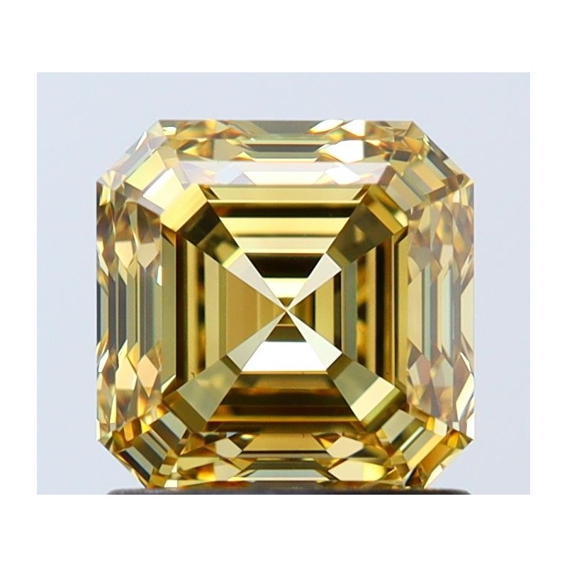 Diament o barwie fantazyjnej szlif szmaragdowy kwadratowy, 1.53ct, VS1, Fancy Brown Yellow, GIA 1525967068