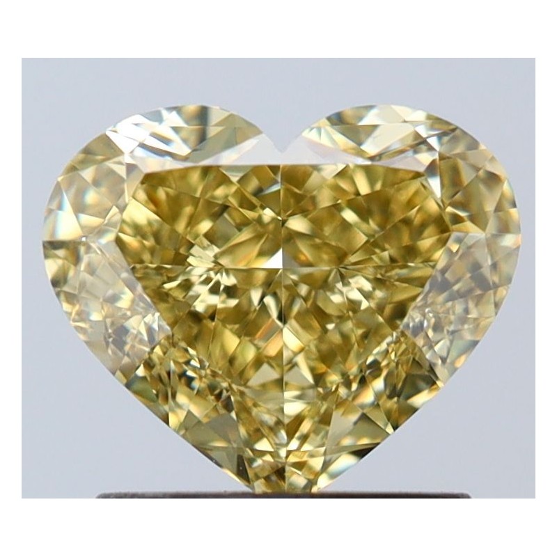 Diament o barwie fantazyjnej serce, 1.51ct, VS2, Fancy Yellow, GIA 2235750343