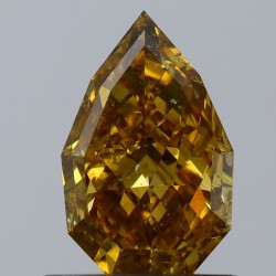 Diament o barwie fantazyjnej szlif gruszkowy, 1.01ct, SI2, Fancy Deep Yellow, GIA 5231750493