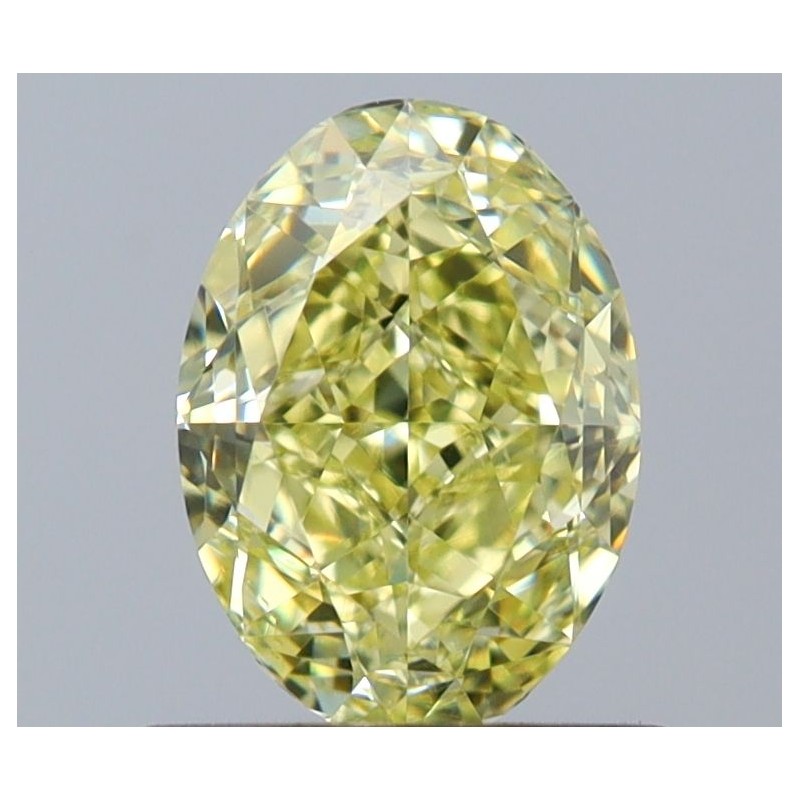 Diament o barwie fantazyjnej szlif owalny, 1ct, VS2, Fancy Yellow, GIA 6237750384