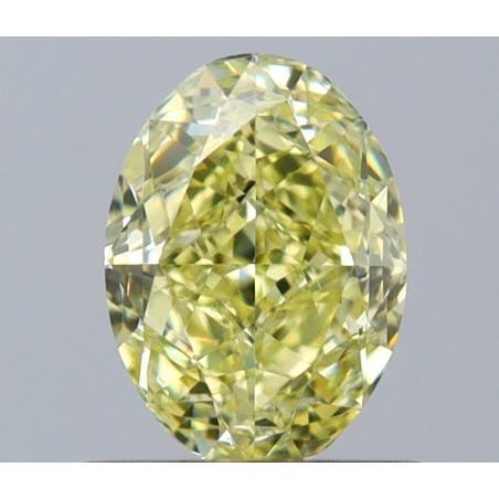 Diament o barwie fantazyjnej szlif owalny, 1ct, VS2, Fancy Yellow, GIA 6237750384