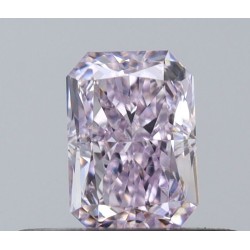 Diament o barwie fantazyjnej radiant, 0.32ct, VS2, Fancy Light Purplish Pink, GIA 2537233456