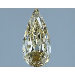 Diament o barwie fantazyjnej szlif gruszkowy, 1ct, VS2, Fancy Yellow, GIA 2537017946