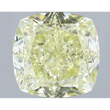 Diament o barwie fantazyjnej szlif poduszkowy brylantowy, 1.17ct, SI1, Fancy Light Yellow, GIA 1232519143