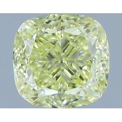 Diament o barwie fantazyjnej szlif poduszkowy brylantowy, 1ct, SI1, Fancy Yellow, GIA 2516901381