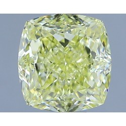 Diament o barwie fantazyjnej szlif poduszkowy brylantowy, 2ct, VVS2, Fancy Yellow, GIA 1523785134