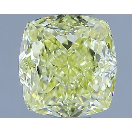 Diament o barwie fantazyjnej szlif poduszkowy brylantowy, 2ct, VVS2, Fancy Yellow, GIA 1523785134