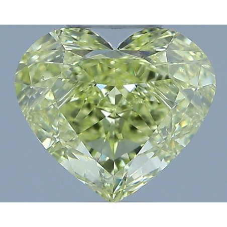 Diament o barwie fantazyjnej serce, 1.01ct, VS2, Fancy Light Yellow, GIA 6237683654