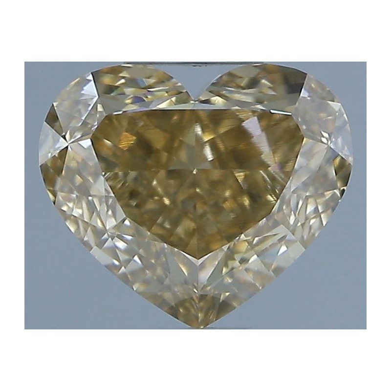 Diament o barwie fantazyjnej serce, 1.01ct, VVS2, Fancy Brown, GIA 6525526269