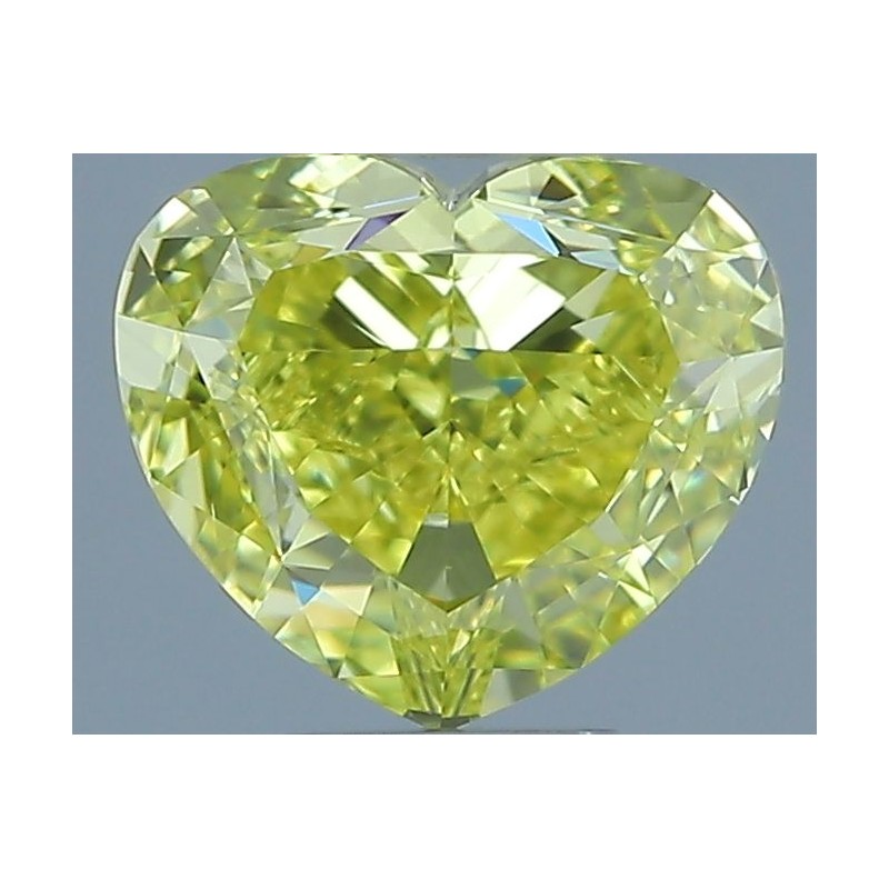 Diament o barwie fantazyjnej serce, 1ct, VS1, Fancy Intense Yellow, GIA 5231729352