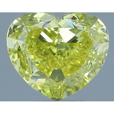 Diament o barwie fantazyjnej serce, 1ct, VS1, Fancy Intense Yellow, GIA 5231729352