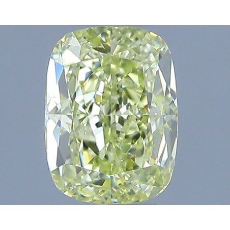 Diament o barwie fantazyjnej szlif poduszkowy brylantowy, 1.01ct, VS2, Fancy Light Yellow, GIA 6233711353