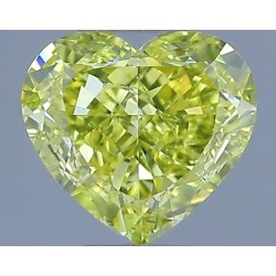 Diament o barwie fantazyjnej serce, 1ct, SI1, Fancy Intense Yellow, GIA 6237758514
