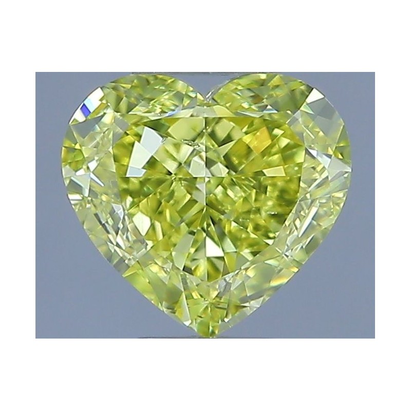 Diament o barwie fantazyjnej serce, 1ct, SI1, Fancy Intense Yellow, GIA 6237758514