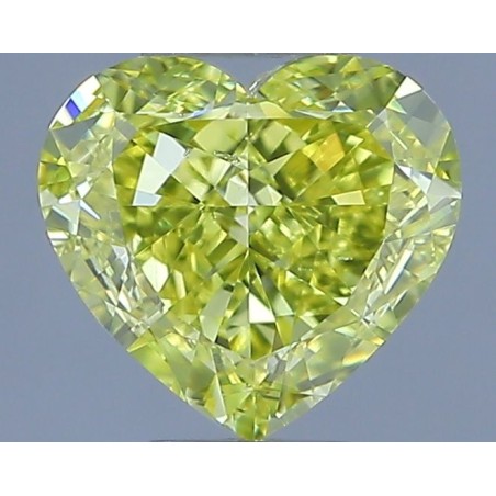Diament o barwie fantazyjnej serce, 1ct, SI1, Fancy Intense Yellow, GIA 6237758514