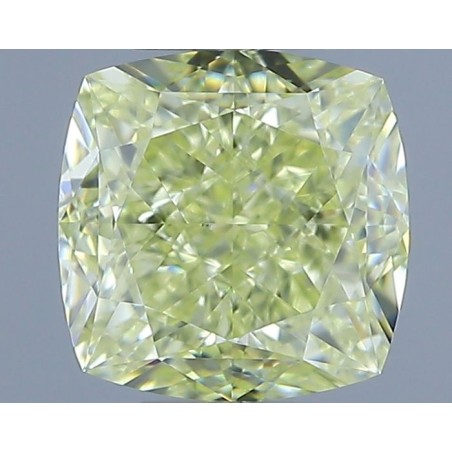 Diament o barwie fantazyjnej szlif poduszkowy brylantowy, 1.02ct, VS1, Fancy Light Yellow, GIA 1527879133