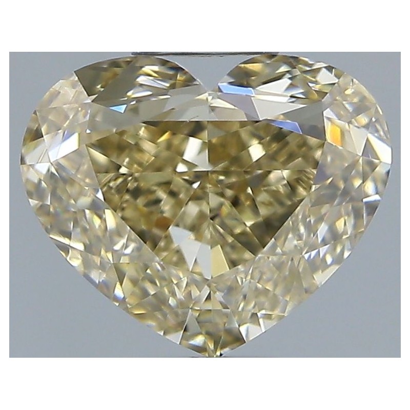 Diament o barwie fantazyjnej serce, 1.55ct, VS2, Fancy Light Brown Yellow, GIA 2514608782