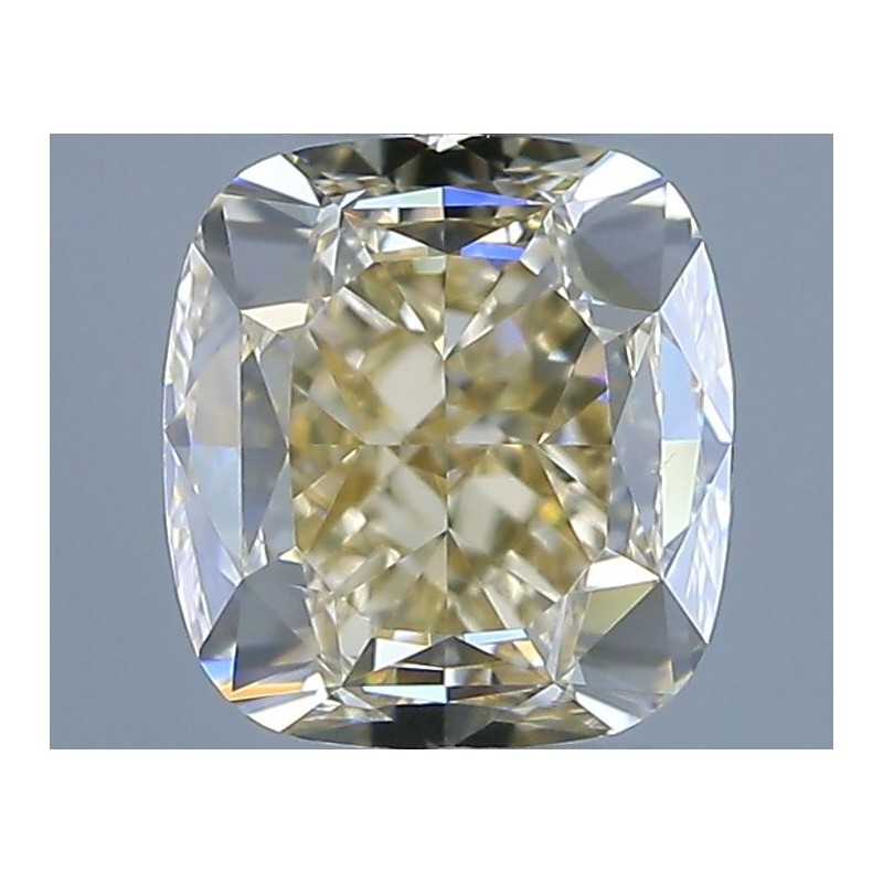 Diament o barwie fantazyjnej szlif poduszkowy brylantowy, 1.01ct, VS1, Fancy Light Yellow, GIA 6525855869