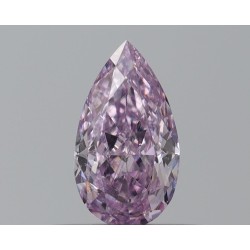 Diament o barwie fantazyjnej szlif gruszkowy, 0.38ct, SI2, Fancy Pink Purple, GIA 2235435801