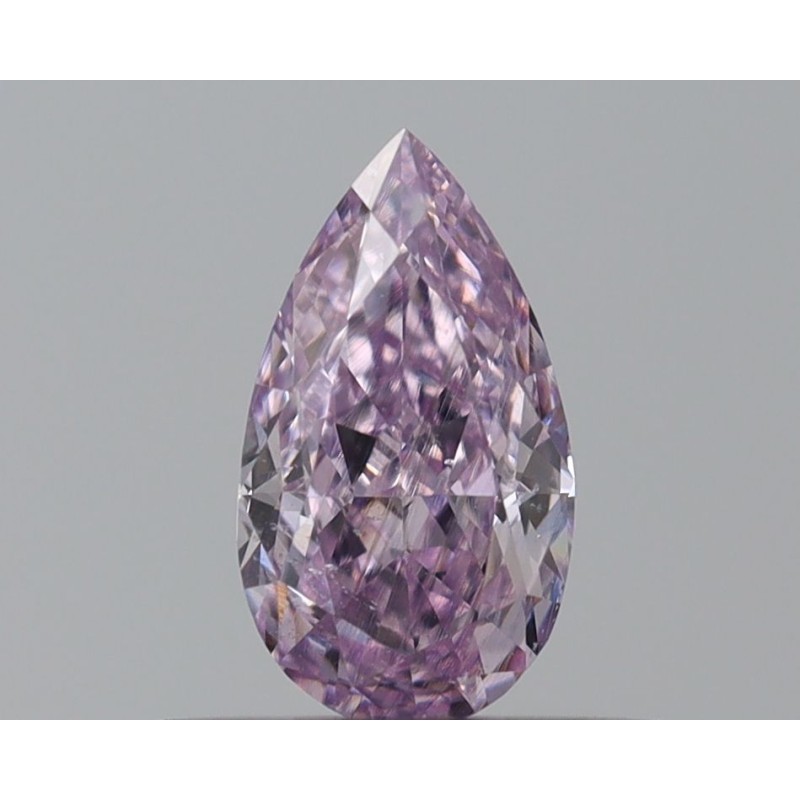 Diament o barwie fantazyjnej szlif gruszkowy, 0.38ct, SI2, Fancy Pink Purple, GIA 2235435801