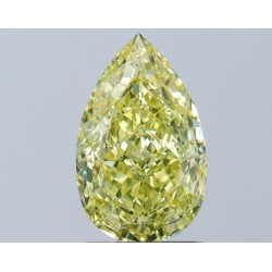 Diament o barwie fantazyjnej szlif gruszkowy, 1.53ct, SI1, Fancy Light Yellow, GIA 6522406426