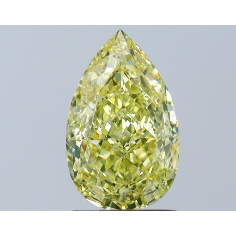 Diament o barwie fantazyjnej szlif gruszkowy, 1.53ct, SI1, Fancy Light Yellow, GIA 6522406426