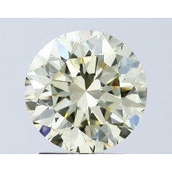 Diament laboratoryjny o barwie fantazyjnej szlif okrągły, Yellow Fancy_Light, 2.02ct, VVS2, Fancy Light Yellow, IGI LG671433139