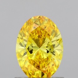 Diament laboratoryjny o barwie fantazyjnej szlif owalny, Yellow Fancy_Vivid, 1ct, VVS1, Fancy Vivid Yellow, IGI LG691539989