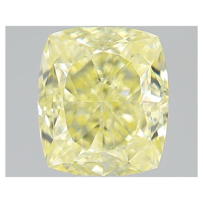 Diament o barwie fantazyjnej szlif poduszkowy brylantowy, 1.01ct, VS1, Fancy Light Yellow, GIA 5523540602