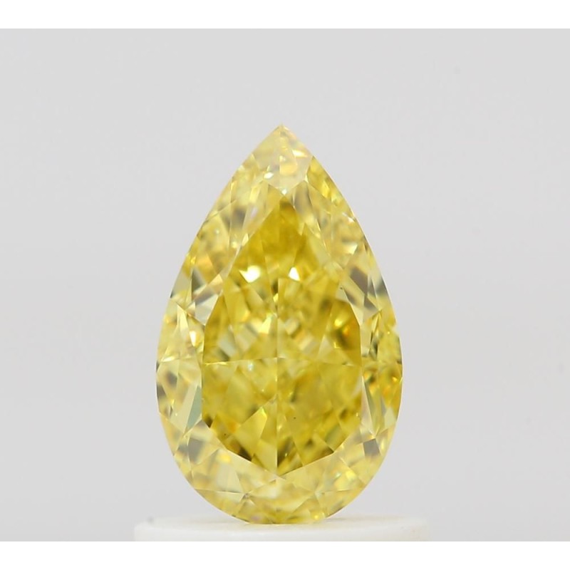 Diament o barwie fantazyjnej szlif gruszkowy, 1.01ct, VVS1, Fancy Intense Yellow, GIA 7533241321