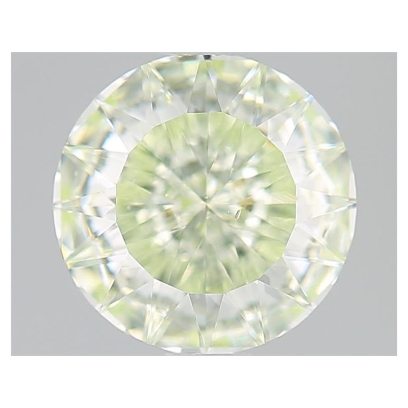 Diament o barwie fantazyjnej szlif okrągły, 1.32ct, SI1, Fancy Light Yellow Green, GIA 6522009645