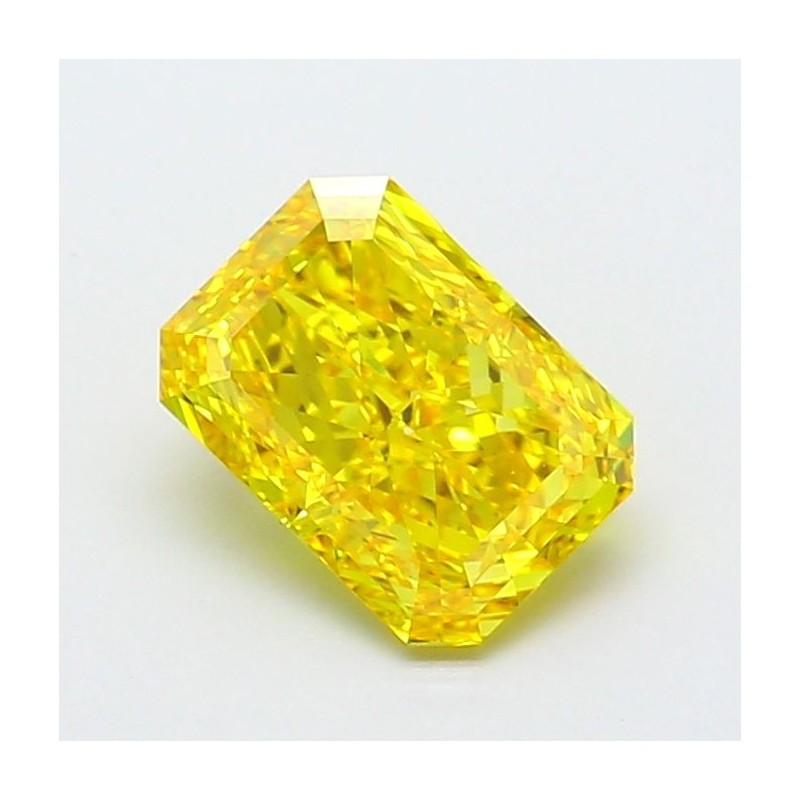 Diament laboratoryjny o barwie fantazyjnej radiant, Yellow Fancy_Vivid, 1.71ct, IF, Fancy Vivid Yellow, IGI LG707556652