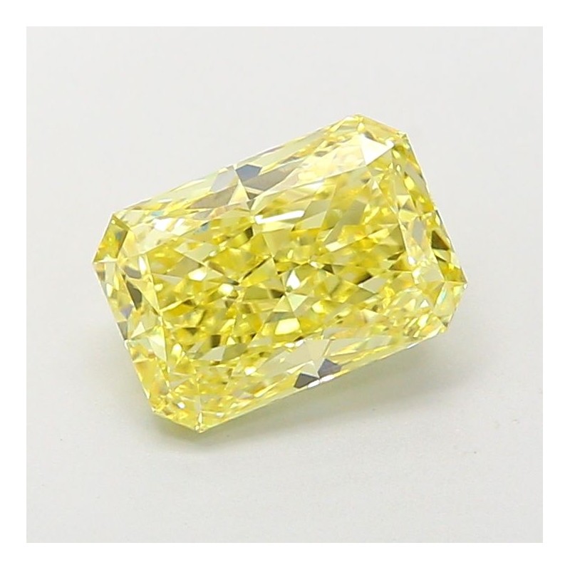 Diament laboratoryjny o barwie fantazyjnej radiant, Yellow Fancy_Intense, 2.13ct, VVS2, Fancy Intense Yellow, IGI LG707556091